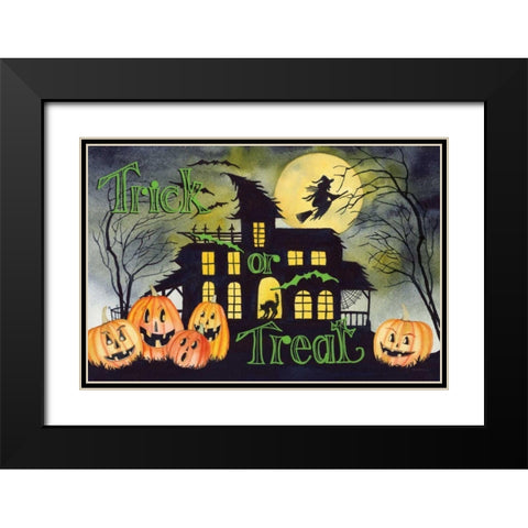 Haunting Halloween Night VI Black Modern Wood Framed Art Print with Double Matting by McKenna, Kathleen Parr