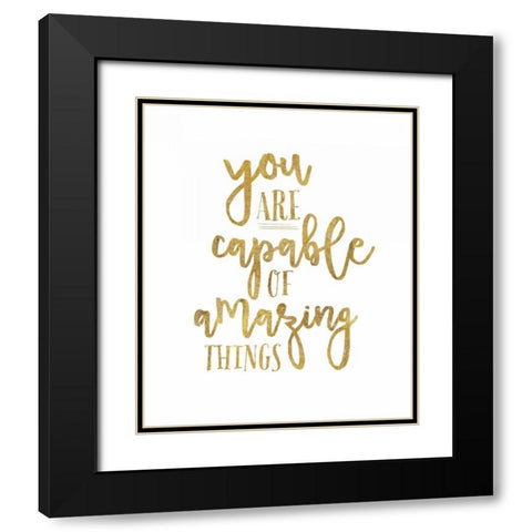 Self Reflection IV Black Modern Wood Framed Art Print with Double Matting by Wild Apple Portfolio