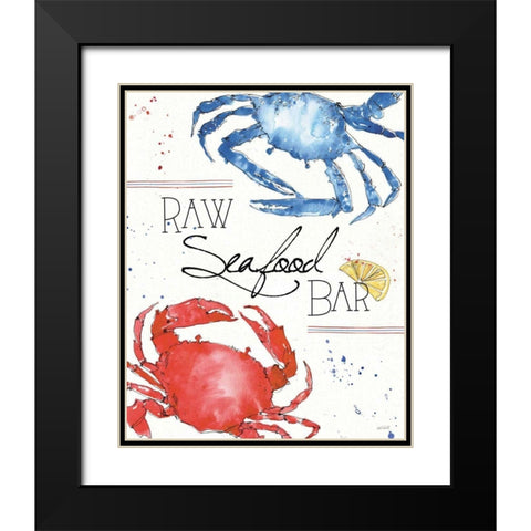 Seafood Shanty II Black Modern Wood Framed Art Print with Double Matting by Tavoletti, Anne
