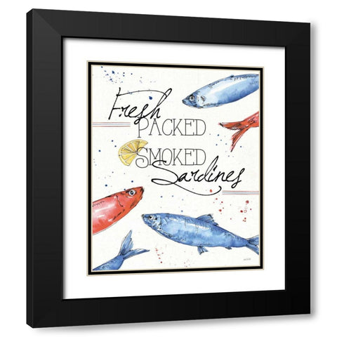 Seafood Shanty III Black Modern Wood Framed Art Print with Double Matting by Tavoletti, Anne