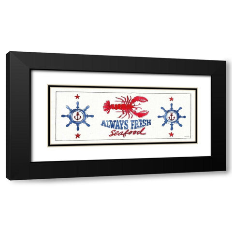 Seafood Shanty XI Black Modern Wood Framed Art Print with Double Matting by Tavoletti, Anne