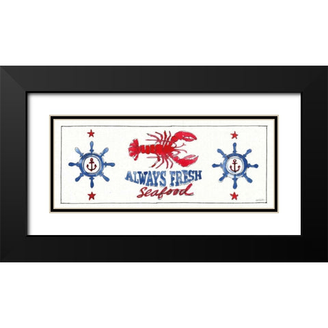 Seafood Shanty XI Black Modern Wood Framed Art Print with Double Matting by Tavoletti, Anne