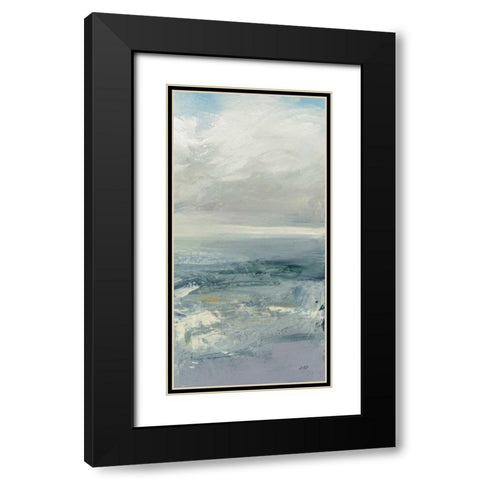 Waves III Black Modern Wood Framed Art Print with Double Matting by Purinton, Julia