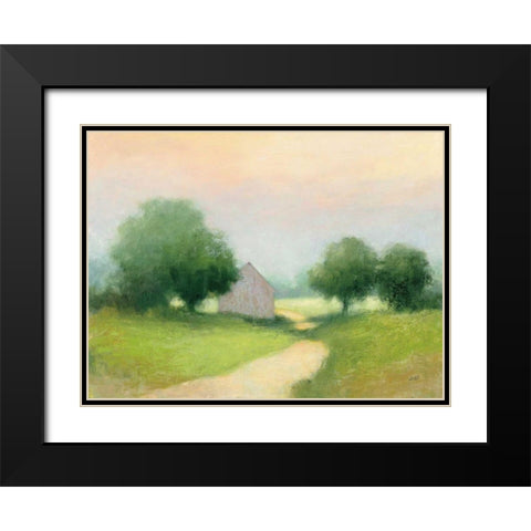 Country Road Black Modern Wood Framed Art Print with Double Matting by Purinton, Julia