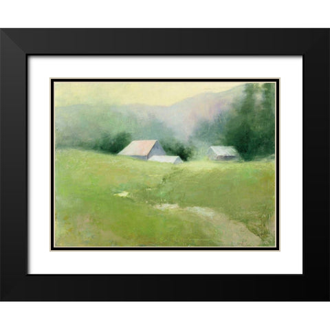 Homestead Black Modern Wood Framed Art Print with Double Matting by Purinton, Julia