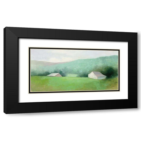 Looking Down the Valley Black Modern Wood Framed Art Print with Double Matting by Purinton, Julia