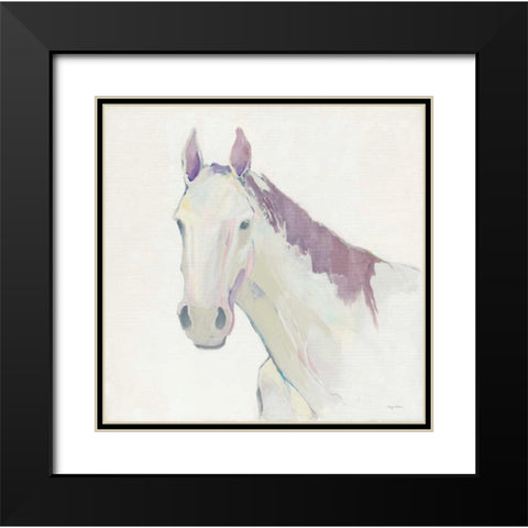 Horace Neutral Dark Mane Black Modern Wood Framed Art Print with Double Matting by Tillmon, Avery