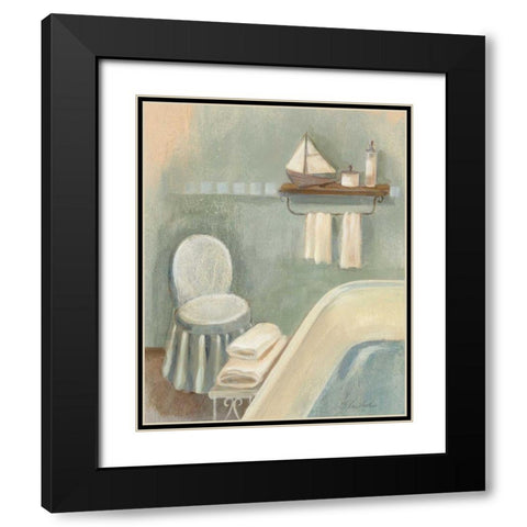 Steam Bath I - Wag Black Modern Wood Framed Art Print with Double Matting by Vassileva, Silvia