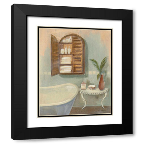 Steam Bath II - Wag Black Modern Wood Framed Art Print with Double Matting by Vassileva, Silvia