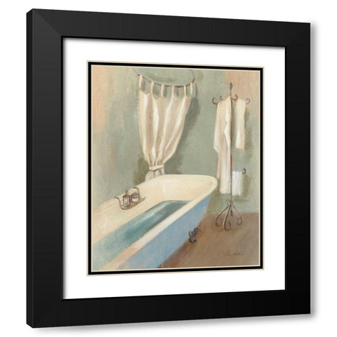 Steam Bath III - Wag Black Modern Wood Framed Art Print with Double Matting by Vassileva, Silvia