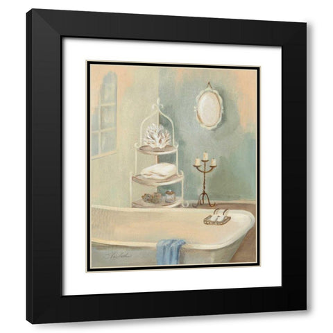 Steam Bath IV - Wag Black Modern Wood Framed Art Print with Double Matting by Vassileva, Silvia