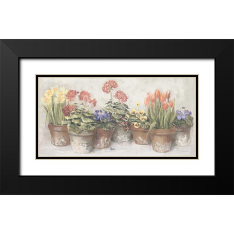Spring in the Greenhouse Neutral Black Modern Wood Framed Art Print with Double Matting by Rowan, Carol