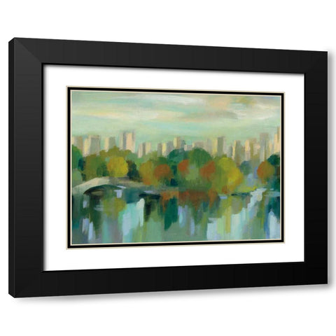 Manhattan Sketches VII Black Modern Wood Framed Art Print with Double Matting by Vassileva, Silvia