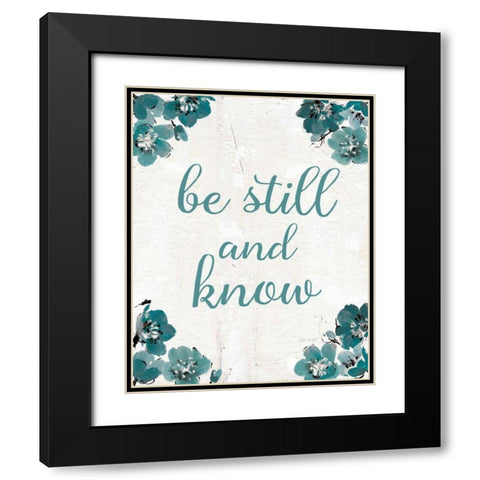 Abstract Balance VI Crop II Know Black Modern Wood Framed Art Print with Double Matting by Audit, Lisa