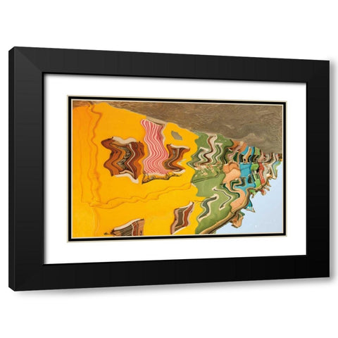 Reflections of Burano VI Black Modern Wood Framed Art Print with Double Matting by Aledanda
