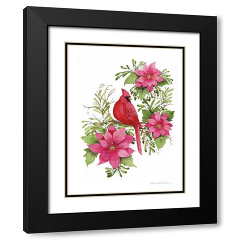 Holiday Happiness I Black Modern Wood Framed Art Print with Double Matting by McKenna, Kathleen Parr