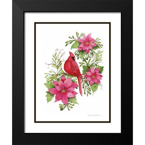 Holiday Happiness I Black Modern Wood Framed Art Print with Double Matting by McKenna, Kathleen Parr