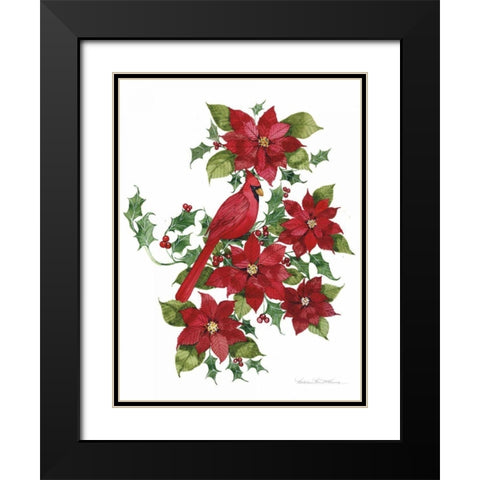 Holiday Happiness II Black Modern Wood Framed Art Print with Double Matting by McKenna, Kathleen Parr