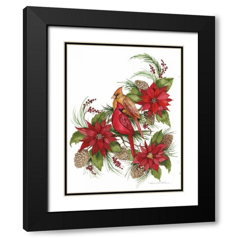 Holiday Happiness III Black Modern Wood Framed Art Print with Double Matting by McKenna, Kathleen Parr
