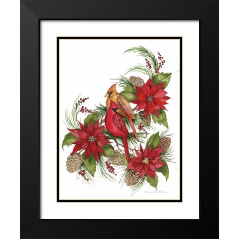 Holiday Happiness III Black Modern Wood Framed Art Print with Double Matting by McKenna, Kathleen Parr