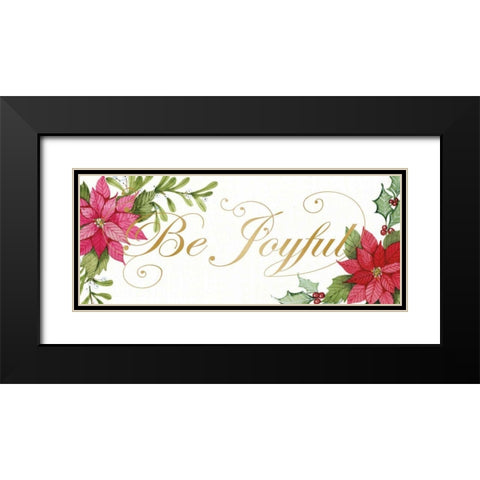 Holiday Happiness IX Black Modern Wood Framed Art Print with Double Matting by McKenna, Kathleen Parr