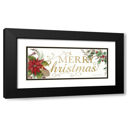 Holiday Happiness X Black Modern Wood Framed Art Print with Double Matting by McKenna, Kathleen Parr