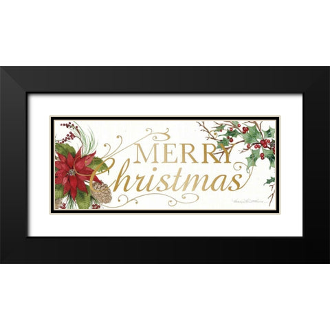 Holiday Happiness X Black Modern Wood Framed Art Print with Double Matting by McKenna, Kathleen Parr