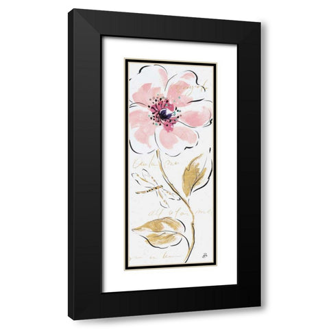 Simply Pink IV Black Modern Wood Framed Art Print with Double Matting by Brissonnet, Daphne