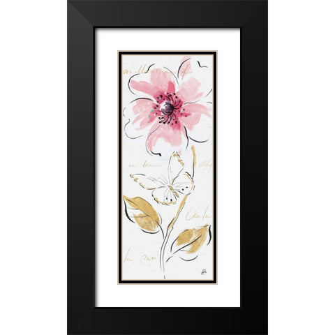 Simply Pink V Black Modern Wood Framed Art Print with Double Matting by Brissonnet, Daphne