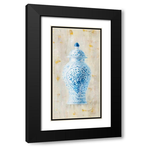 Ginger Jar I Light Crop Black Modern Wood Framed Art Print with Double Matting by Nai, Danhui