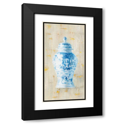 Ginger Jar II Light Crop Black Modern Wood Framed Art Print with Double Matting by Nai, Danhui