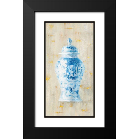 Ginger Jar II Light Crop Black Modern Wood Framed Art Print with Double Matting by Nai, Danhui