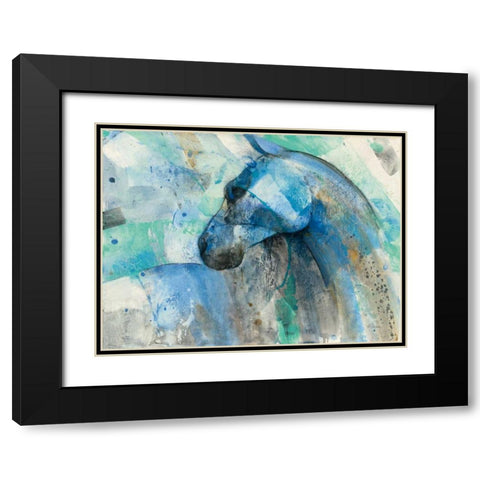 Pablo Black Modern Wood Framed Art Print with Double Matting by Hristova, Albena
