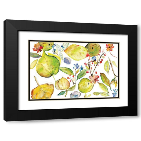 Harvest Rush III Black Modern Wood Framed Art Print with Double Matting by Rice, Kristy
