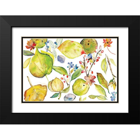 Harvest Rush III Black Modern Wood Framed Art Print with Double Matting by Rice, Kristy