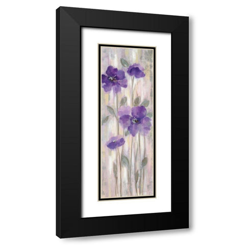 Spring Florals I Black Modern Wood Framed Art Print with Double Matting by Vassileva, Silvia