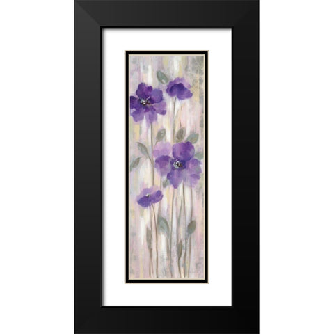 Spring Florals I Black Modern Wood Framed Art Print with Double Matting by Vassileva, Silvia