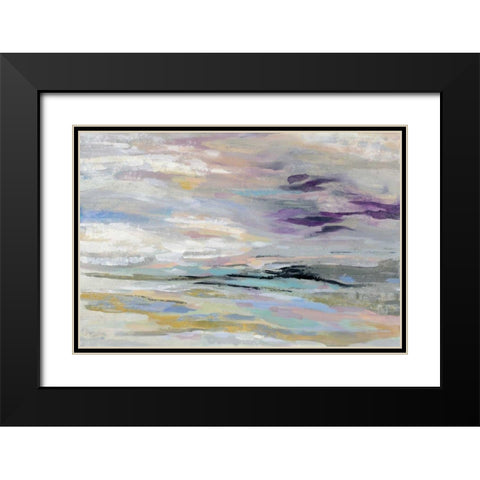 Sea and Sky Black Modern Wood Framed Art Print with Double Matting by Vassileva, Silvia