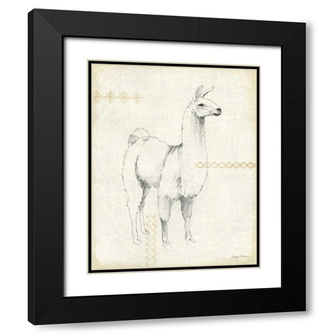Llama Land XI Black Modern Wood Framed Art Print with Double Matting by Tillmon, Avery