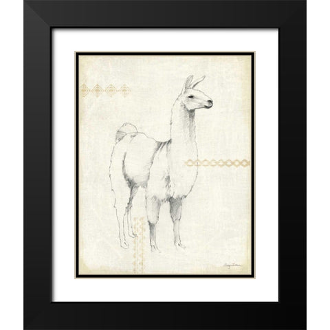 Llama Land XI Black Modern Wood Framed Art Print with Double Matting by Tillmon, Avery