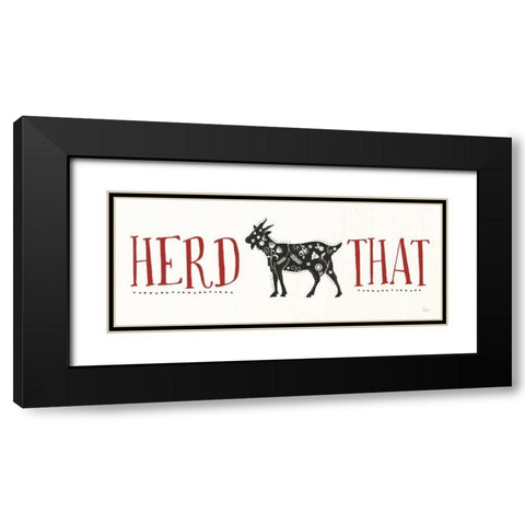 Otomi Farm XI Black Modern Wood Framed Art Print with Double Matting by Charron, Veronique