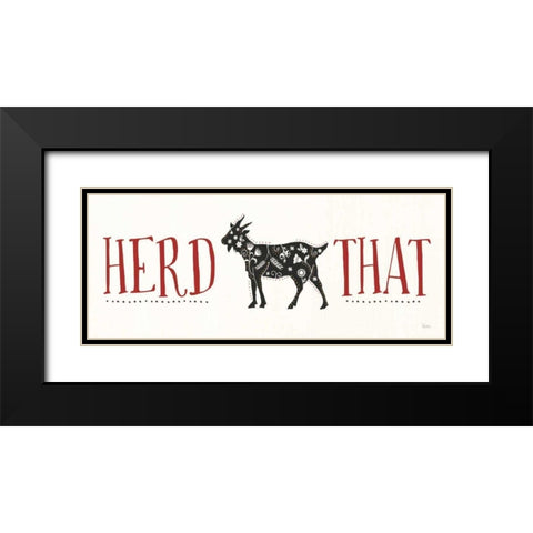 Otomi Farm XI Black Modern Wood Framed Art Print with Double Matting by Charron, Veronique