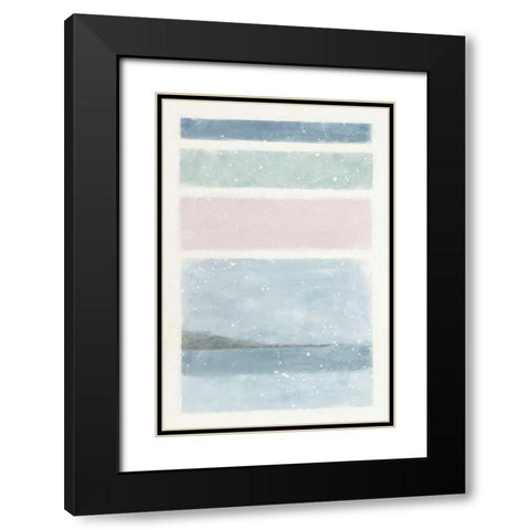 Layers Black Modern Wood Framed Art Print with Double Matting by Hershey, Moira