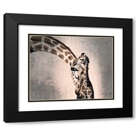 Mother and Son Black Modern Wood Framed Art Print with Double Matting by Van Swearingen, Debra