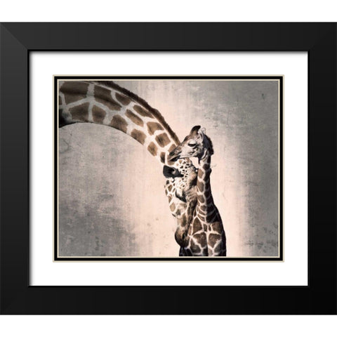 Mother and Son Black Modern Wood Framed Art Print with Double Matting by Van Swearingen, Debra