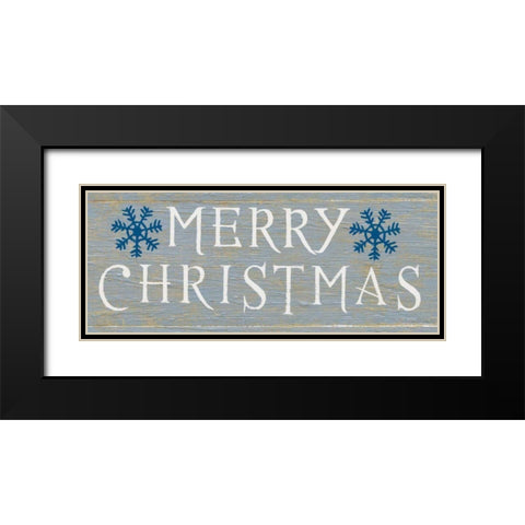 Christmas Affinity III Grey Black Modern Wood Framed Art Print with Double Matting by Wiens, James