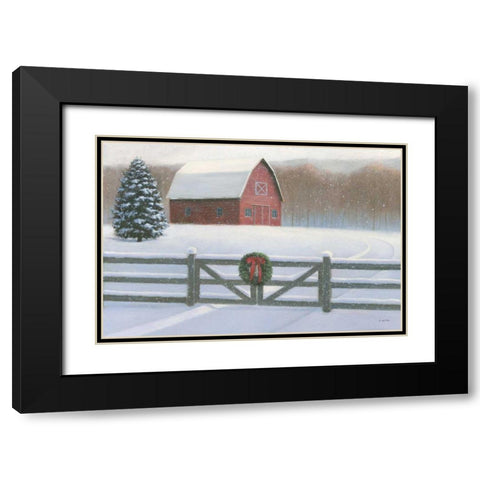 Christmas Affinity VI Black Modern Wood Framed Art Print with Double Matting by Wiens, James