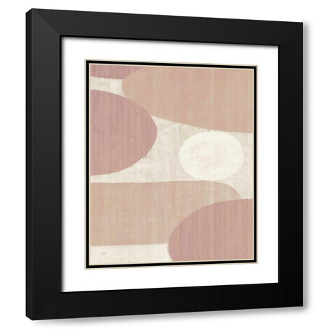 Costa del Sol I Blush Black Modern Wood Framed Art Print with Double Matting by Mullan, Michael