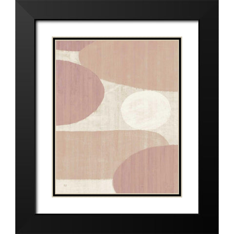 Costa del Sol I Blush Black Modern Wood Framed Art Print with Double Matting by Mullan, Michael
