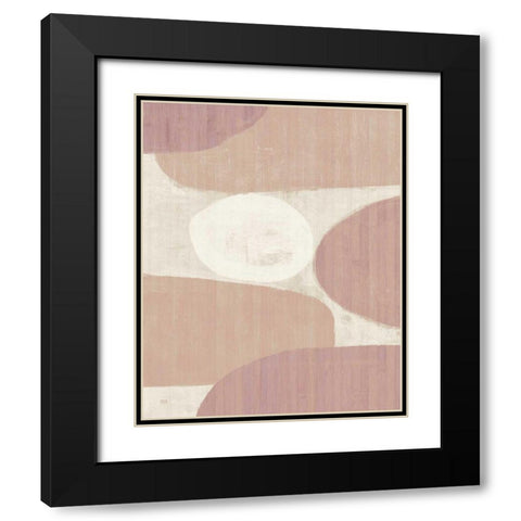 Costa del Sol II Blush Black Modern Wood Framed Art Print with Double Matting by Mullan, Michael